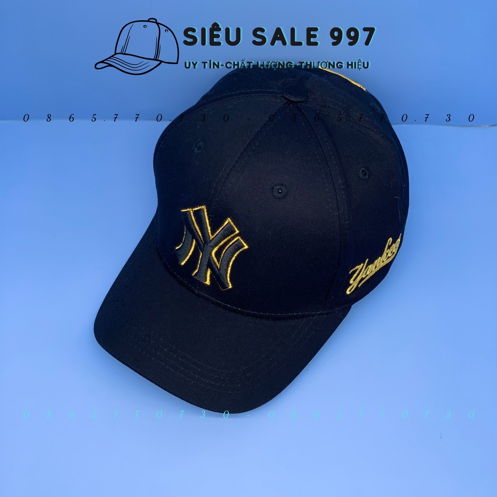 MŨ LƯỠI TRAI KAKI NN-Y VIỀN VÀNG THỜI TRANG NAM NỮ CAO CẤP