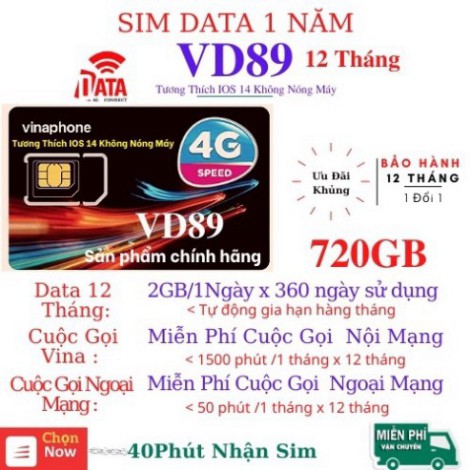 GIÁ HÂP DÃN SIM VD89 ,FHappy và D500 12 Tháng( Miễn phí từ 6 đến 12 tháng vào mạng 4G và cuộc gọi )Có Video Kèm Kiểm Tra