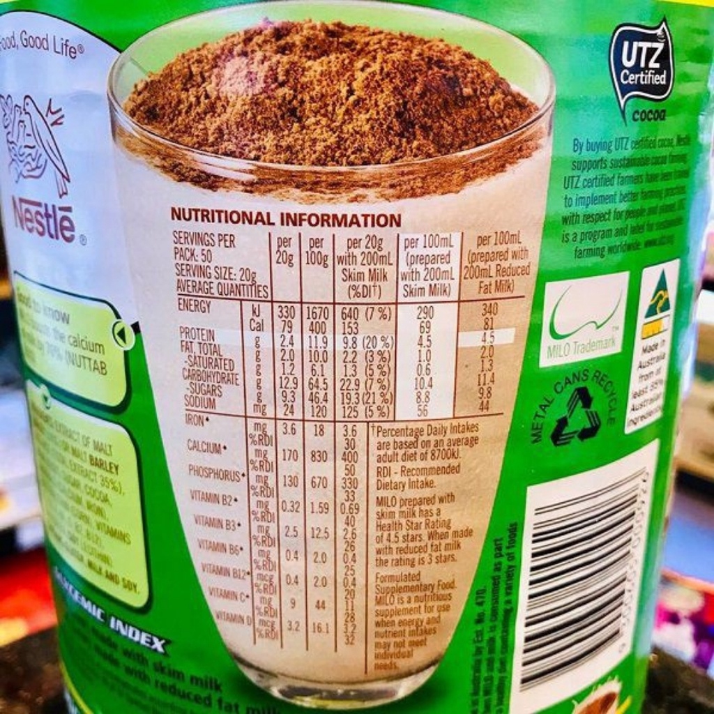 Sữa Bột Milo Úc Hộp 1 KG (Date Mới 2023) Chính Hãng Giá Tốt Nhất Thị Trường