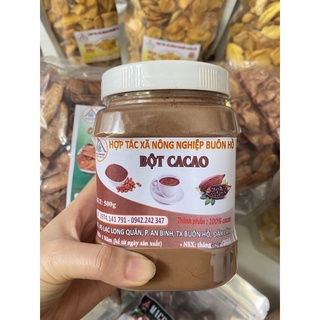 Bột ca cao Đắk Lắk nguyên chất hũ 500g
