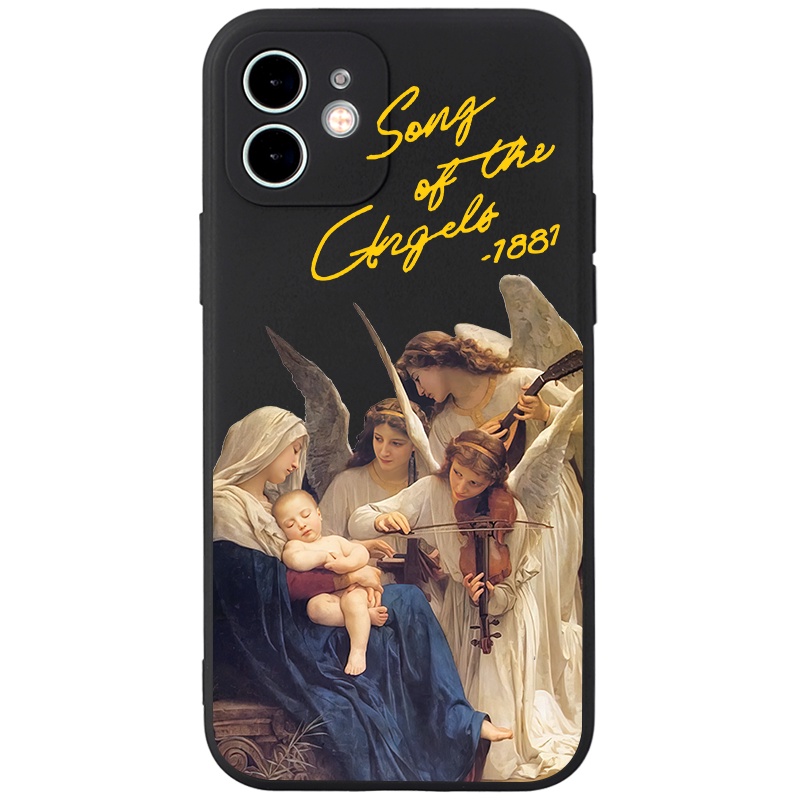 Ốp lưng JURSUE dễ thương đẹp ngộ nghĩnh chống bẩn Cho iPhone 14 13 12 11 Pro Max SE 2020 X XR XS ip 8 7 Plus kute XYH571