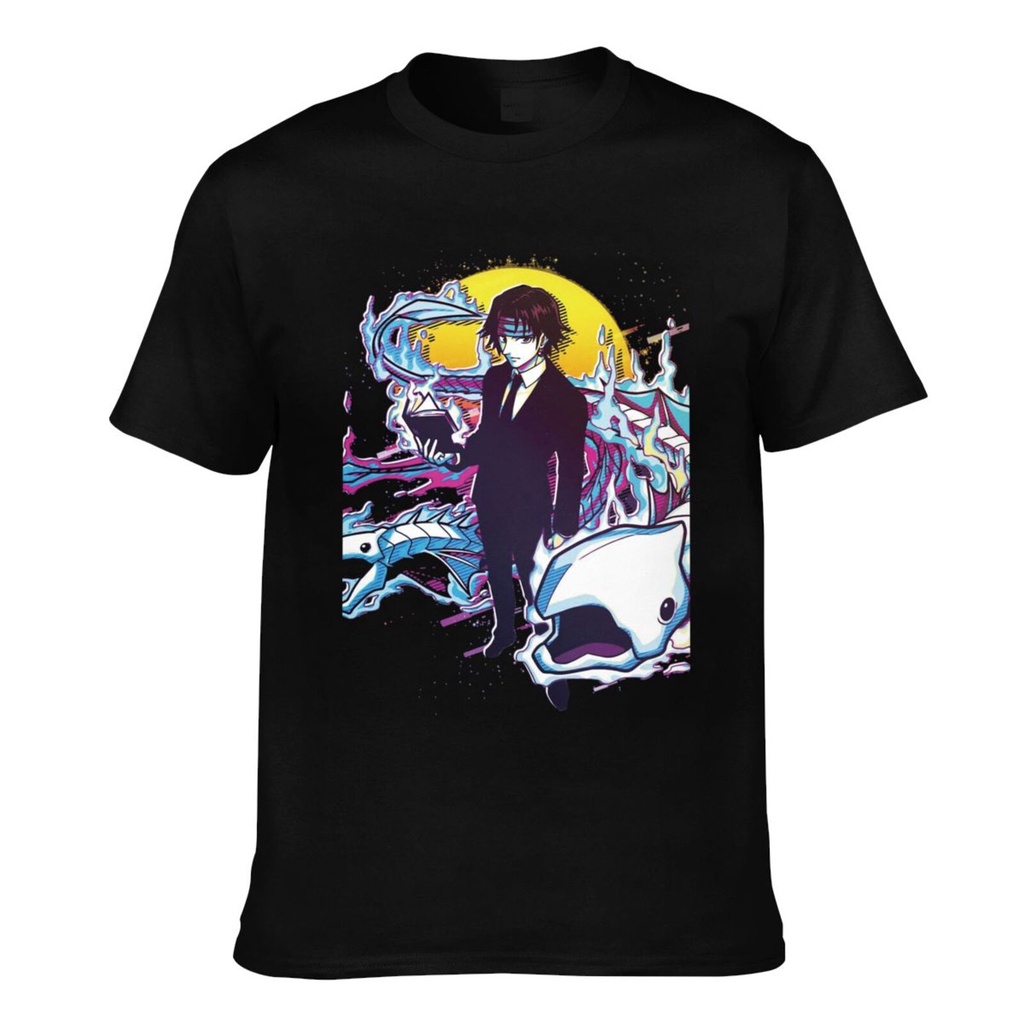 Hunter X Hunter Chrollo Lucilfer Thoải mái Anime Diy Tùy chỉnh Áo thun nam thông thường
