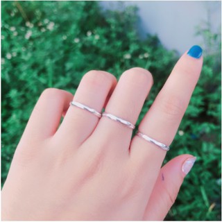 Nhẫn bạc ta trơn bản to