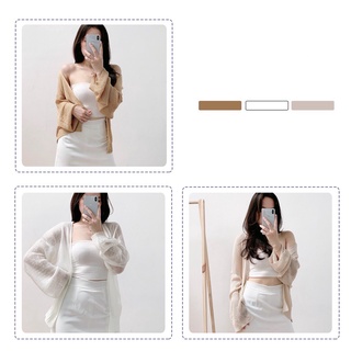 Áo Cardigan len mỏng form rộng freesize dệt kim