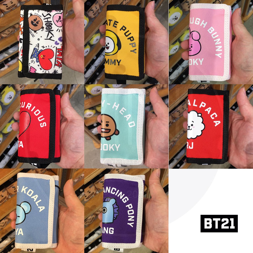 Bt21 neck wallet - Ví gập BT21