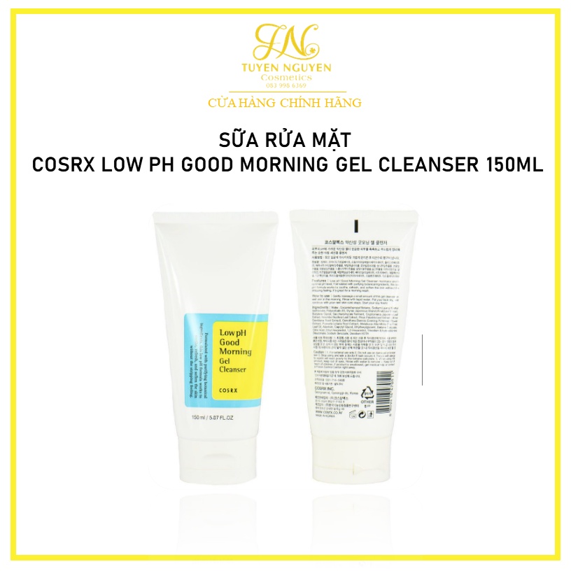 Sữa rửa mặt COSRX Low pH Good Morning Gel Cleanser