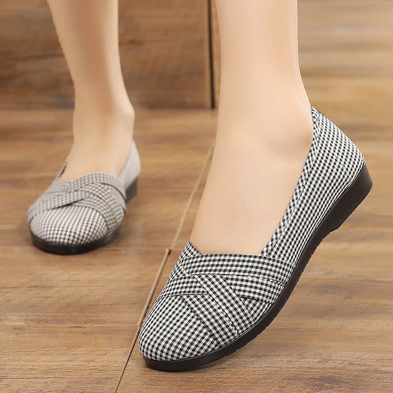 Giày Lười Vải Canvas Thoáng Khí Thời Trang Cho Nữ