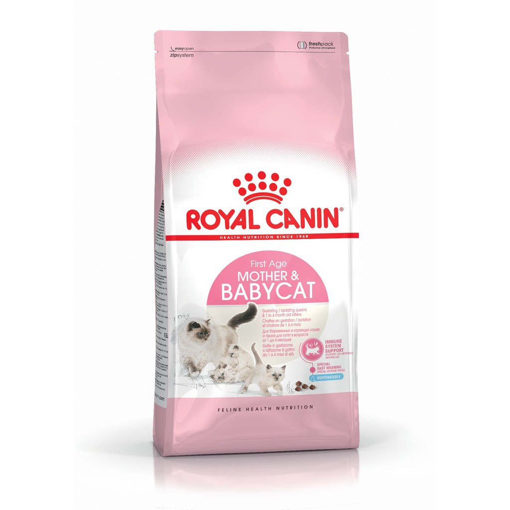 ROYAL CANIN MOTHER & BABYCAT - Thức ăn cho mèo mẹ và mèo con từ 0 đến 4 tháng tuồi gói 400gr