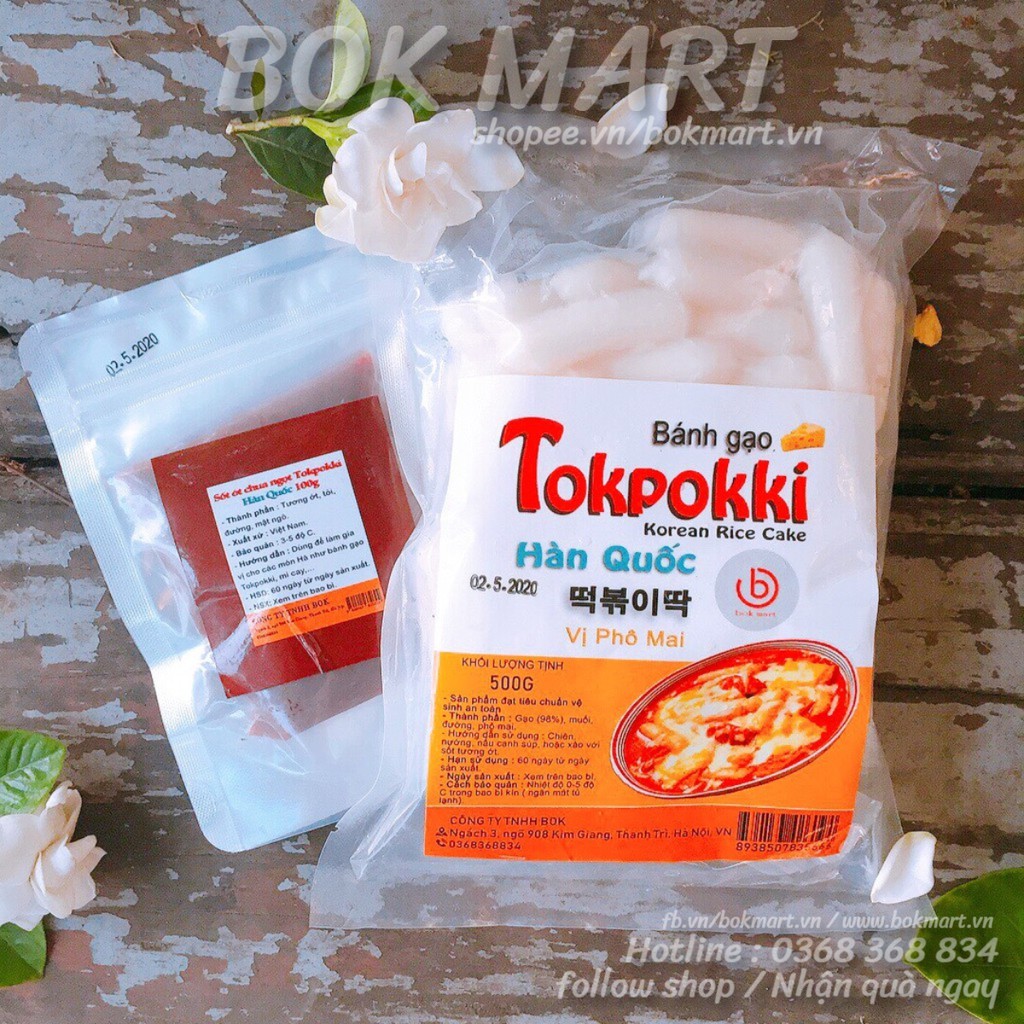 Bánh gạo tokbokki 1KG kèm 200G sốt