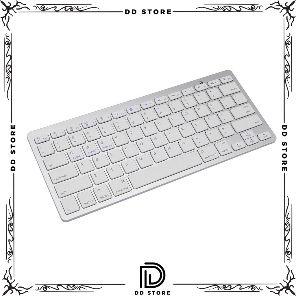 Bàn Phím Mini Bluetooth Không Dây KBM 102 Dùng Cho PC Laptop Macbook Ipad Tivi - Hàng chính hãng