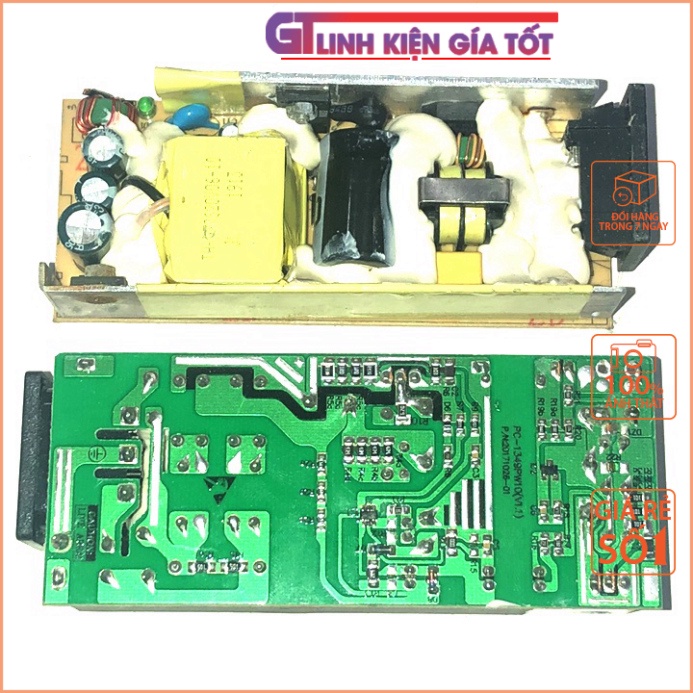 Bộ nguồn 24V mạch chuyển đổi nguồn 220v sang 24V - 2A không vỏ tháo máy thiết bị điên tử