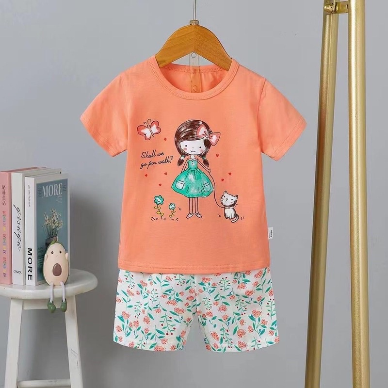 Đồ bộ bé gái - Quảng châu size S,M,L