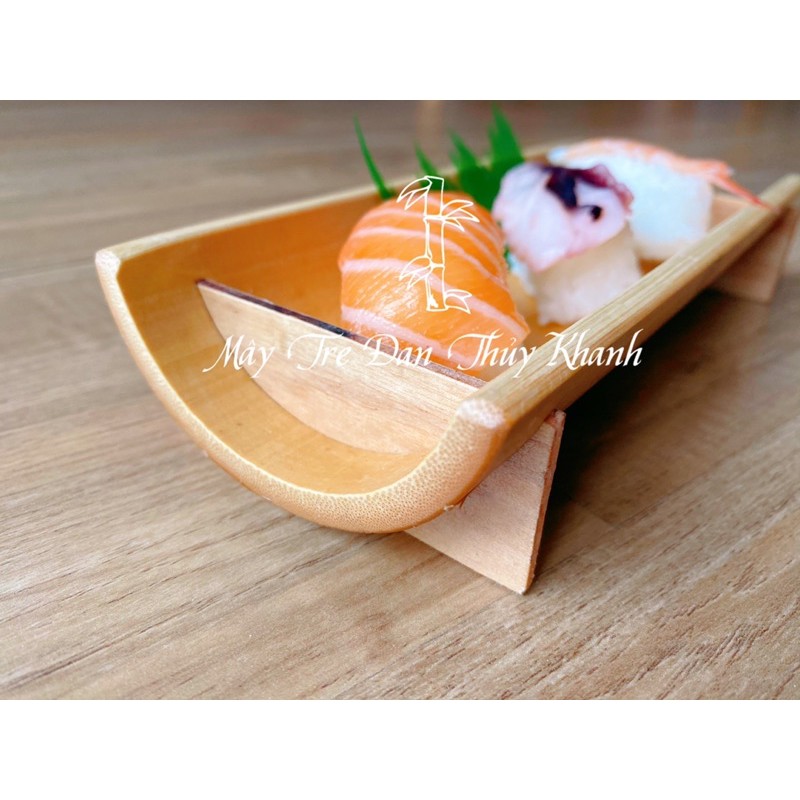 Khay tre, ống tre đựng đồ ăn, sushi, bánh kẹo, hoa quả, decor trang trí | BigBuy360 - bigbuy360.vn