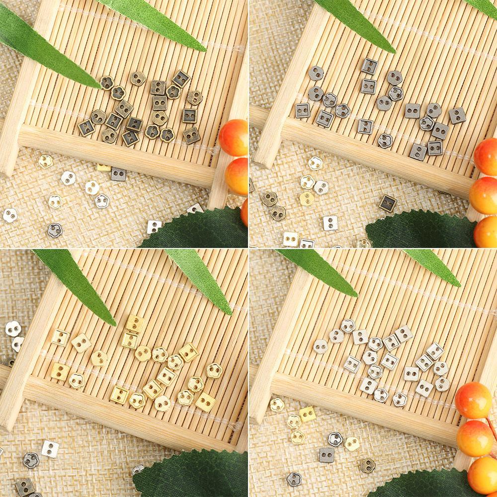 Set 10 / 20 Nút Cài Quần Áo Hình Vuông / Hoa 4 Màu Tự Chọn