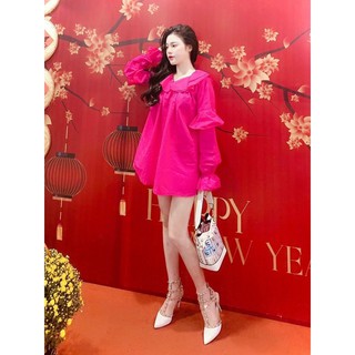 Áo váy sơmi bánh bèo