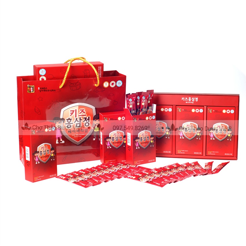 Nước hồng sâm baby Sang A Hàn Quốc Hộp 30 gói- Chợ Thảo Dược Việt
