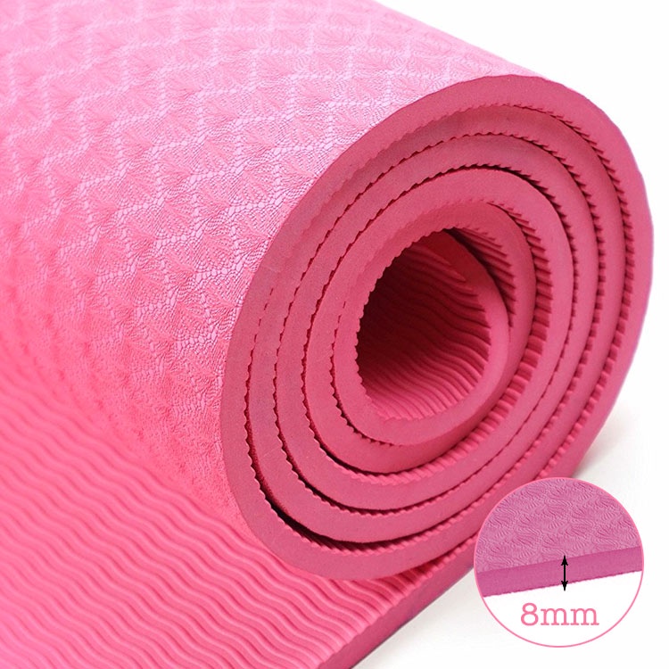 Thảm tập YOGA chống trượt 6mm, Thảm tập GYM tập thể dục tại nhà, Thảm tập YOGA định tuyến TPE cao cấp giá rẻ