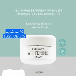 Kem hàn quốc 50ml 300k dưỡng trắng da ban ngày javin de seoul