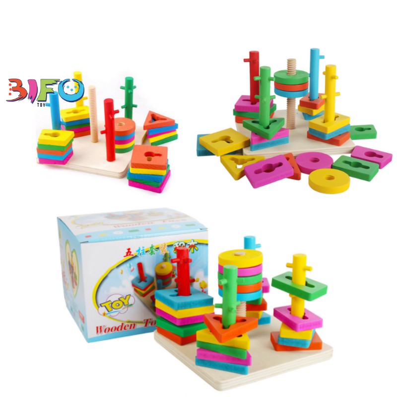 Đồ chơi giáo dục thông minh, giáo cụ Montessori phát triển tư duy cho bé