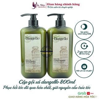 Dangello Dầu gội dangello keratin smooth phục hồi dưỡng ẩm siêu mềm mượt 800ml, Mỹ phẩm tóc yến nhi DG02