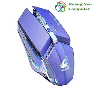 Chuột Không Dây Free Wolf X11 Pin Sạc, Có Đèn Led, Click Siêu Êm Không Tiếng Động - Bh 12 Tháng - Hoàng Yến Computer