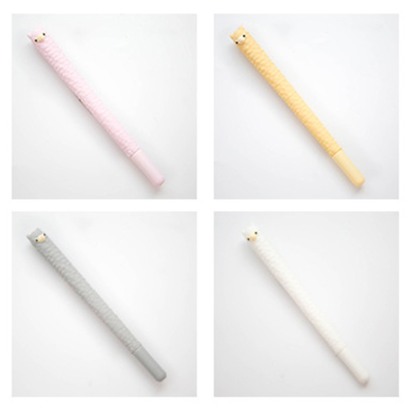 Bút Mực Gel Ngòi 0 5mm Mực Xanh Dương / Đen Hình Lạc Đà Dễ Thương Cho Bé