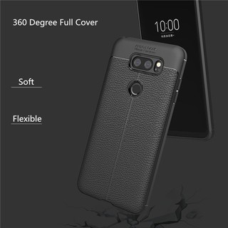 Ốp lưng vân da đen LG V30