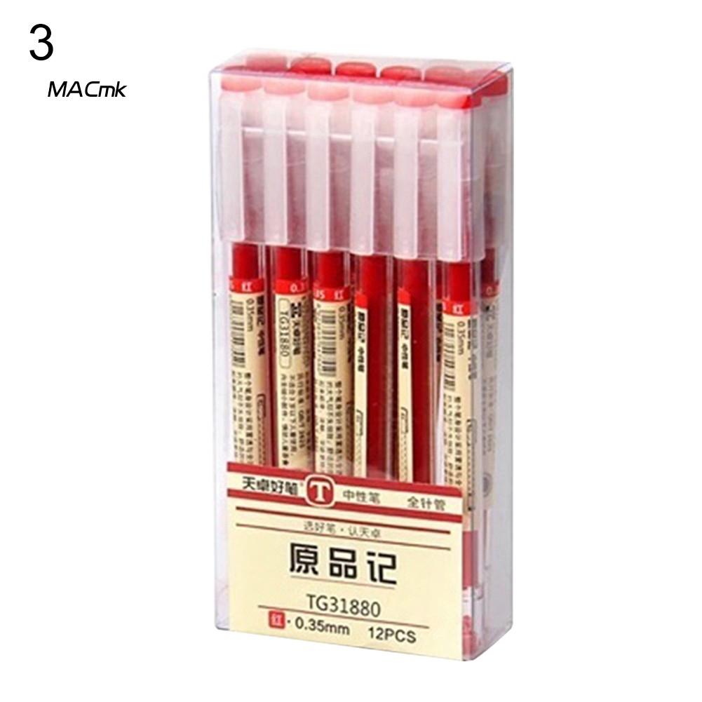 Set 12 Bút Mực Gel 0.35mm