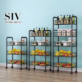 SIV Xe đẩy Spa 3/4/5 Tầng Kệ Đa Năng Có Bánh Xe Tiện Lợi Thép cacbon