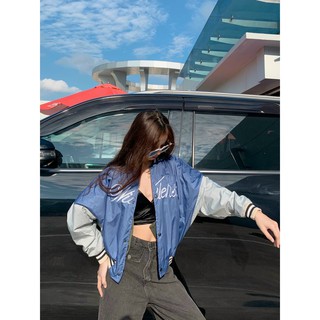Áo Khoác Dù  Bomber Thêu Chữ From Rộng kiểu cánh dơi- Shop3nunisex