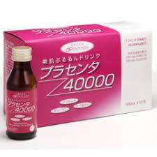 Nước uống nhau thai Collagen Placenta 40000 Hộp thuỷ tinh 10 lọ (100ml/lọ)