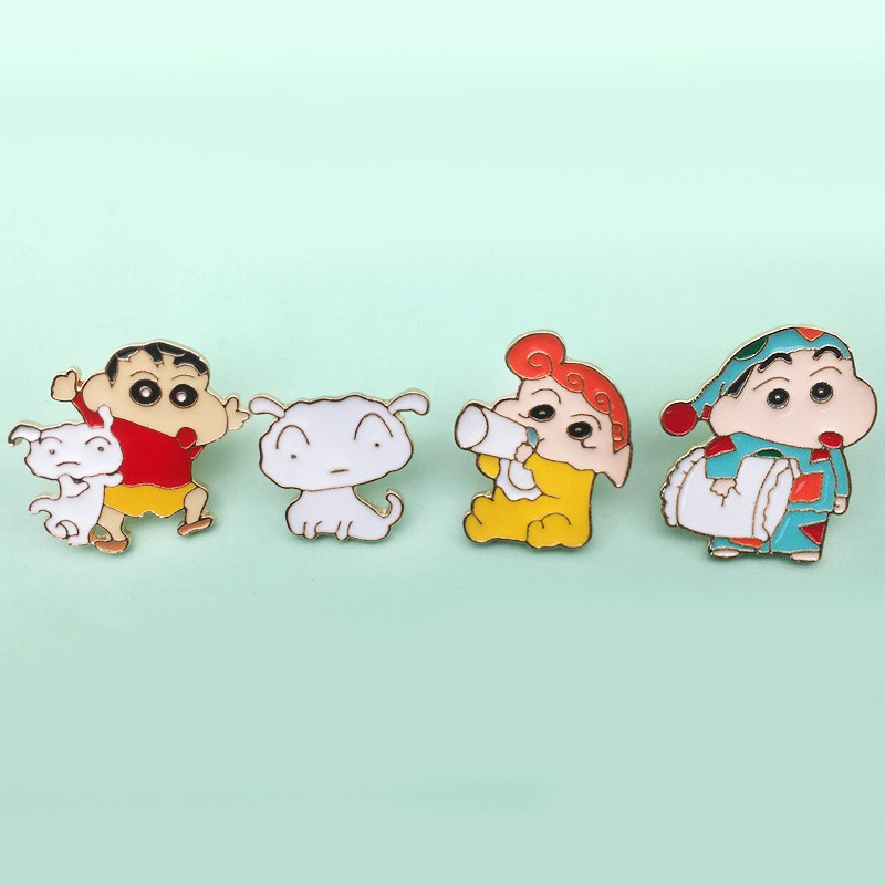 Hoạt Hình Huy Hiệu Cài Áo Hình Cậu Bé Bút Chì Shin-Chan Dễ Thương