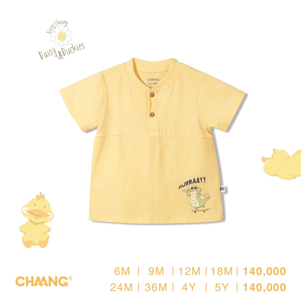 [CHÍNH HÃNG] Áo phông cotton cộc tay trẻ em Sahara Chaang