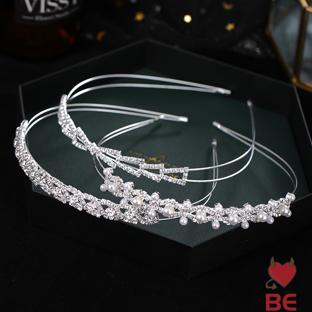 YADORNOS Băng đô cài tóc YADORNOS đính đá ngọc trai thanh lịch cho cô dâu