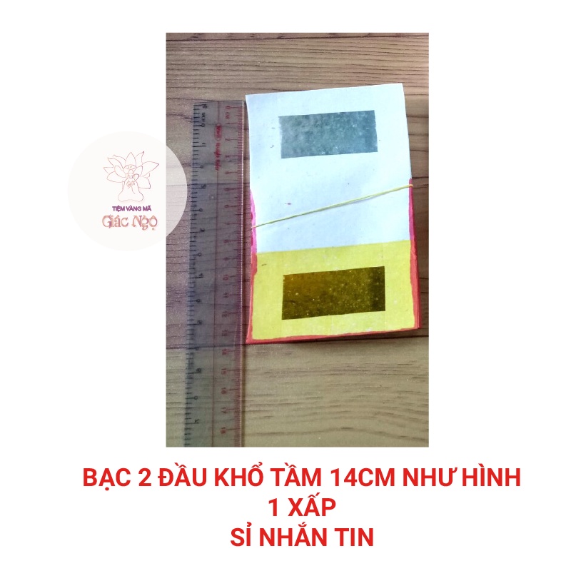1 XẤP BẠC 2 ĐẦU GIẤY CÚNG - Vàng Mã Giá Rẻ Sỉ Lẻ