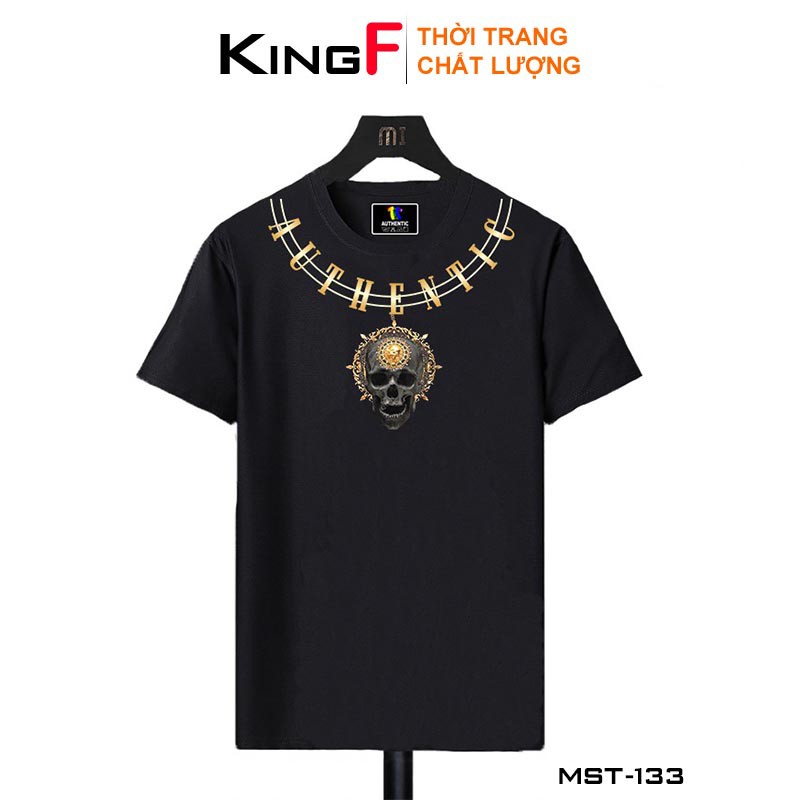 Áo thun nam TAY NGẮN FORM VỪA in hình KingF Áo phông form rộng Nam Nữ CHIẾC VÒNG - In decal - Cotton thoáng mát