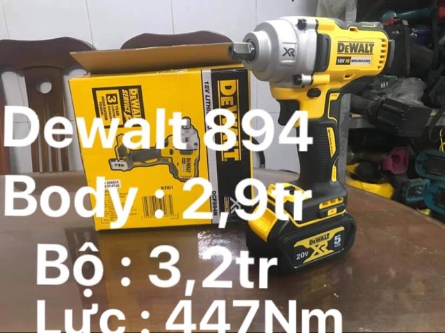 Máy siết bulong Dewalt DCF891 , DCF892