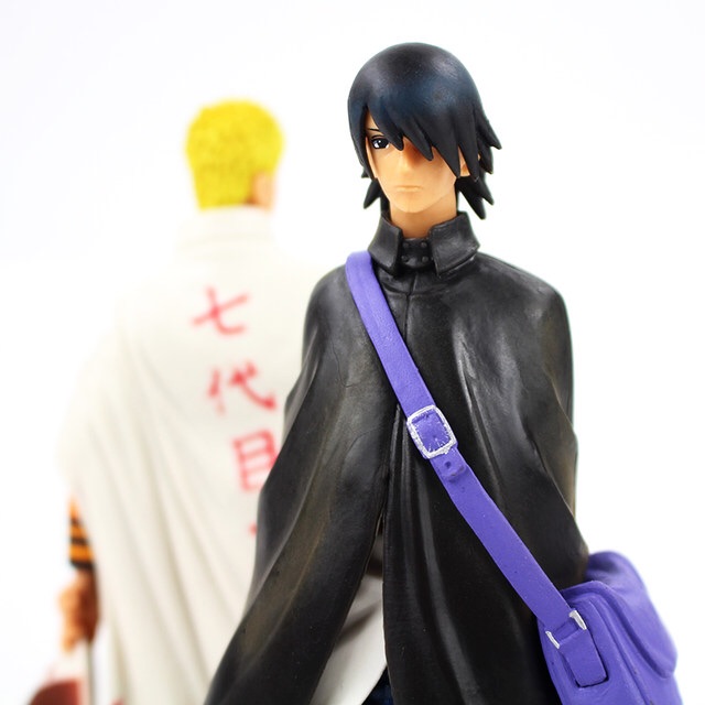 Set 2 Mô Hình Phim NARUTO UZUMAKI + UCHIHA SASUKE  16cm