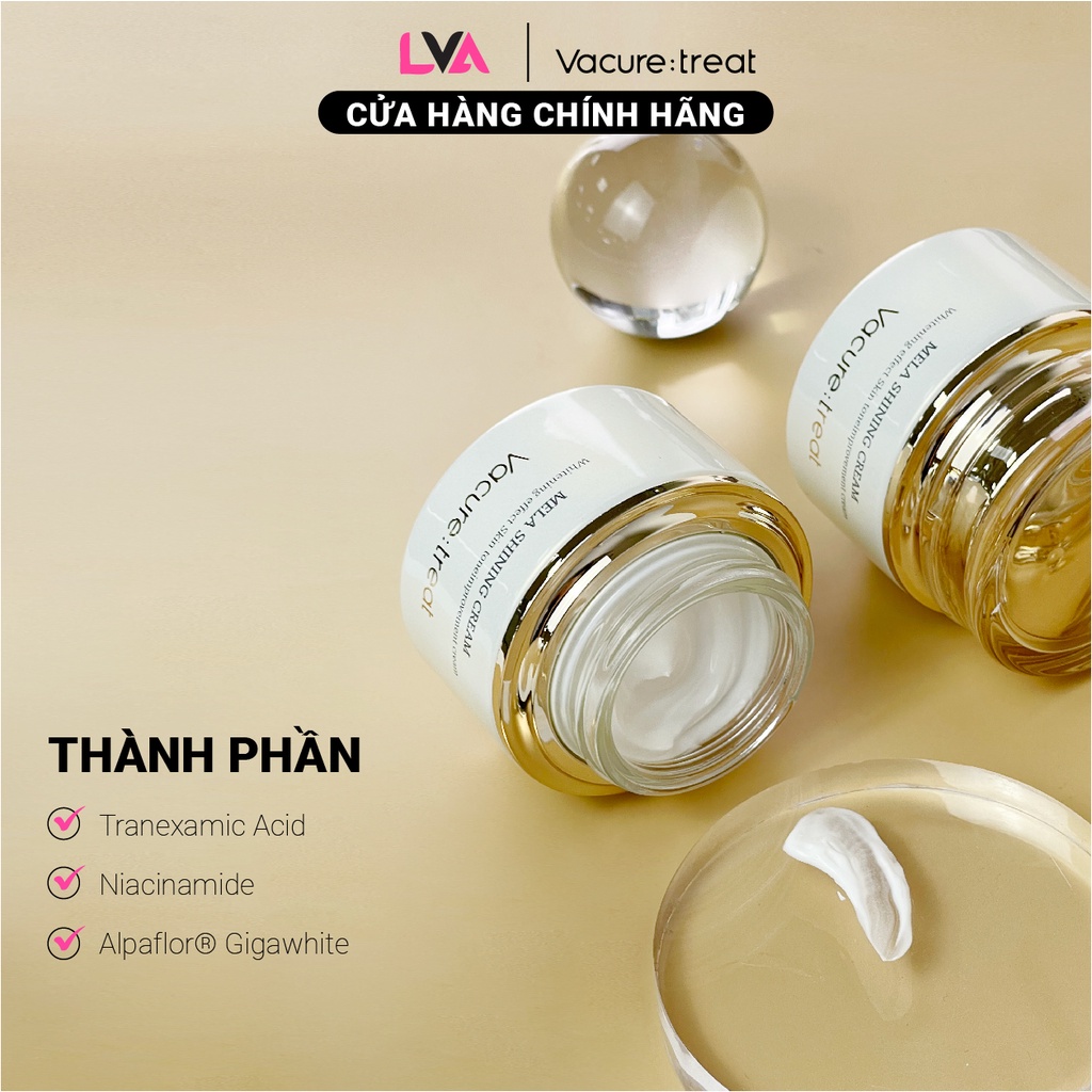 Kem Mờ Nám Tàn Nhang, Dưỡng Trắng Chuyên Sâu Vacure:treat Mela Shining Cream 60g