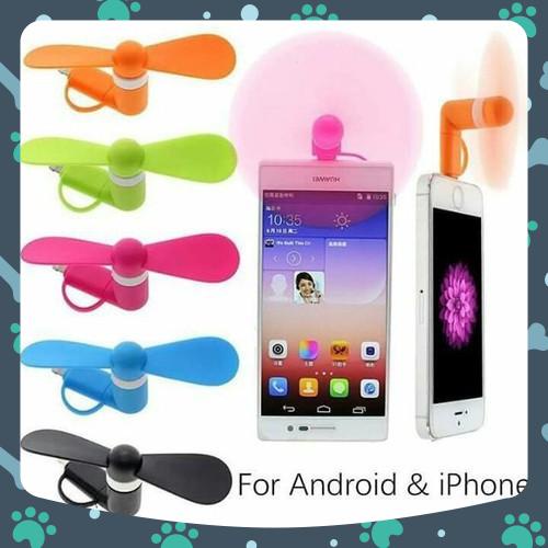 Quạt Mini 2 Cánh Rời Dành Cho Điện Thoại Android - Iphone
