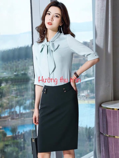 [ Mã FAGREEN55 giảm 10% tối đa 30K đơn 99K] Chân váy công sở thời trang phối cúc | BigBuy360 - bigbuy360.vn