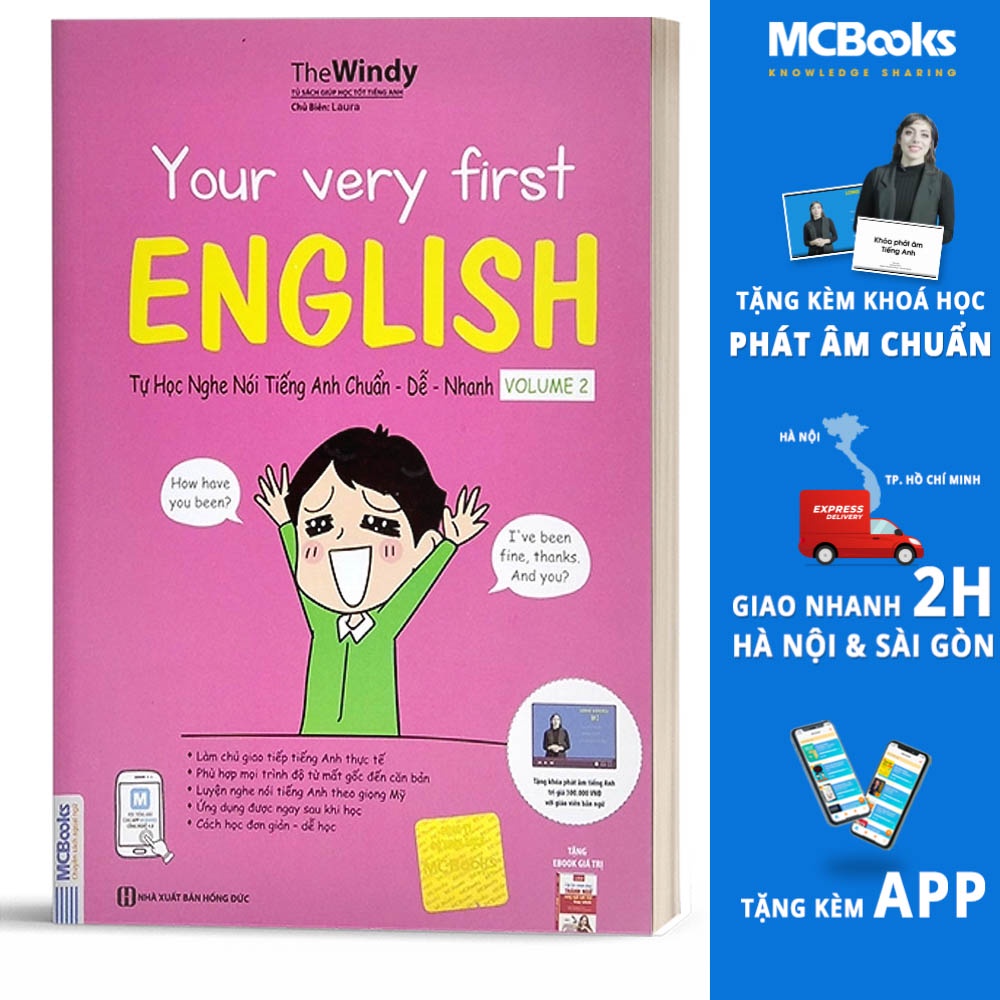 Sách - Your Very First English - Tự Học Nghe Nói Tiếng Anh Chuẩn Dễ Nhanh Volume 2 - Học Kèm App Online