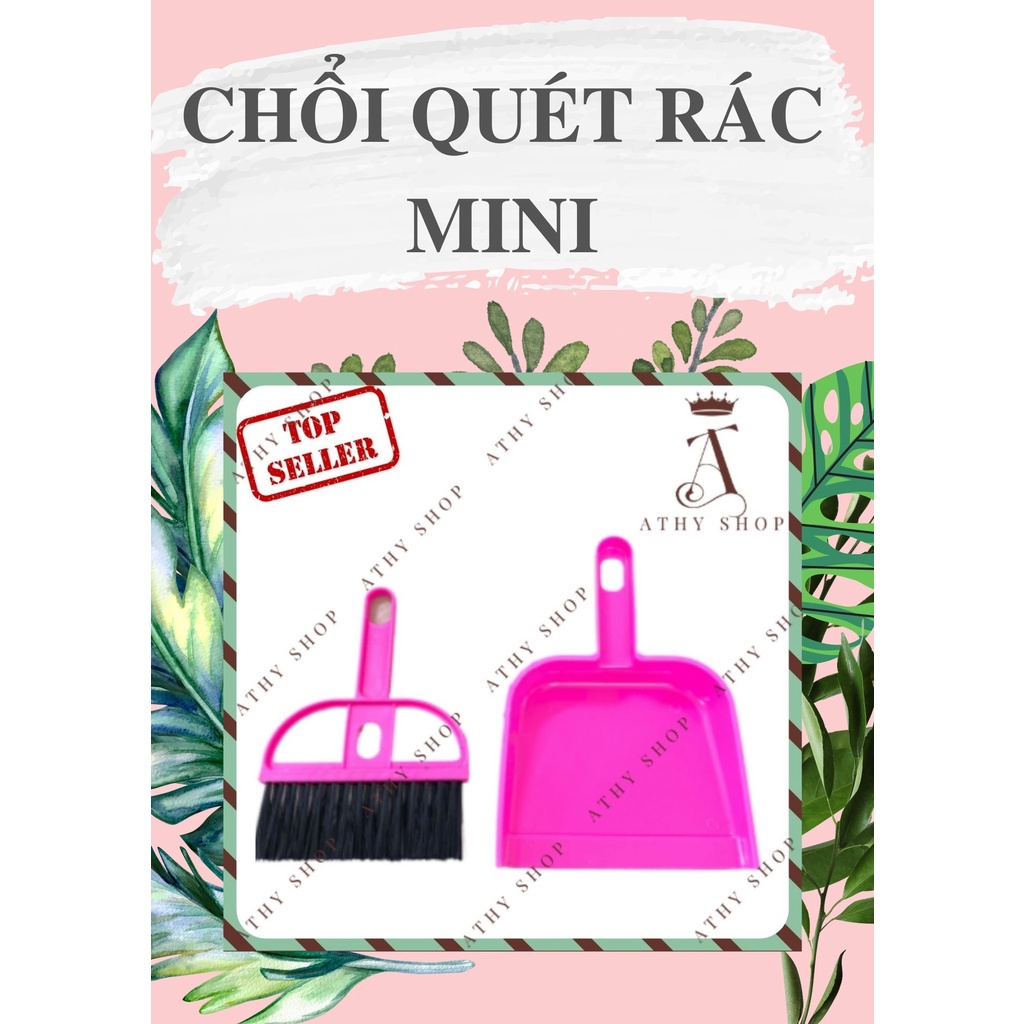 BỘ CỌ QUÉT RÁC MINI CÓ KI HỐT, chổi vệ sinh nhà cửa loại nhỏ, dụng cụ vệ sinh bàn phím laptop máy vi tính văn phòng