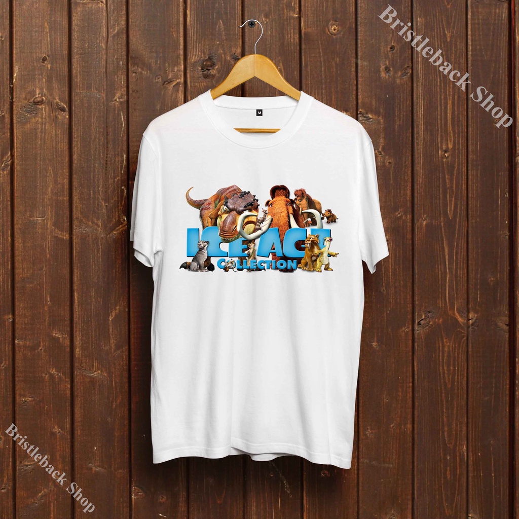 Áo Kỷ băng hà Ice Age nam Cotton cổ tròn trẻ trung mềm mại phong cách I11IEA008