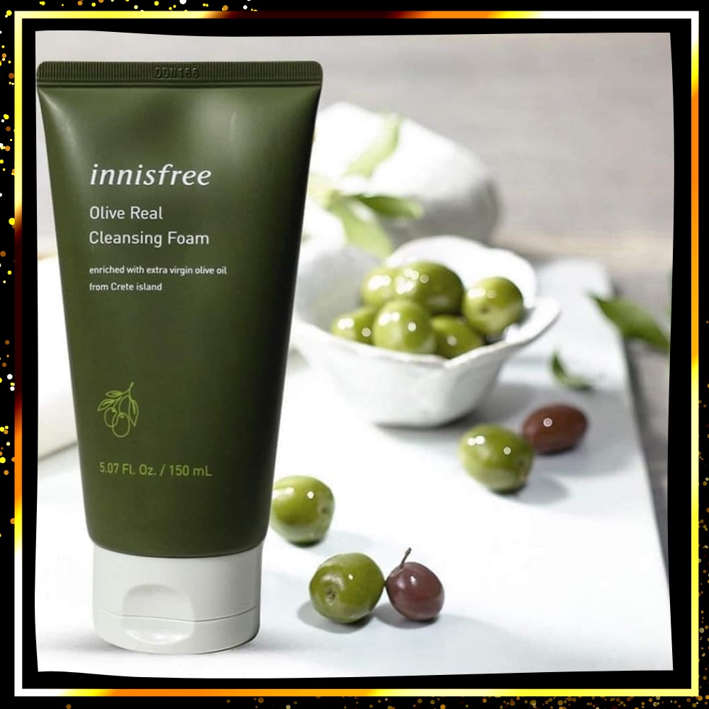 Sữa Rửa Mặt Dưỡng Ẩm Từ Olive Innisfree Olive Real Cleansing Foam 150ml - BOBSHOP