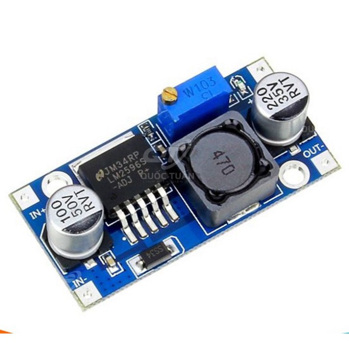 Module Hạ Áp Buck DC-DC LM2596 3A (Vào 4-35VDC Ra 1-30VDC)