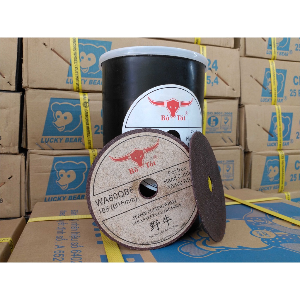 Đá cắt sắt BOTOT 105,125 - Đá cắt inox - Đá cắt kim loại - Hàng chính hãng