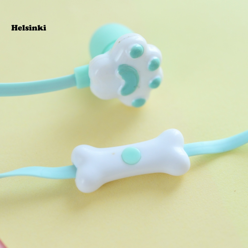 Hl Tai Nghe Có Dây Hình Chân Mèo Đầu Cắm 3.5mm