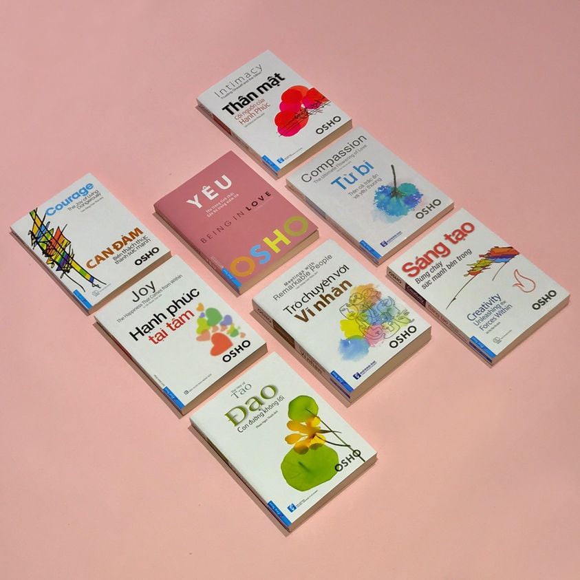 Sách - Combo Đạo, Yêu, Từ Bi, Hạnh Phúc Tại Tâm, Trò truyện vĩ nhân - Tác giả OSHO [First News] (Lẻ, tùy chọn)