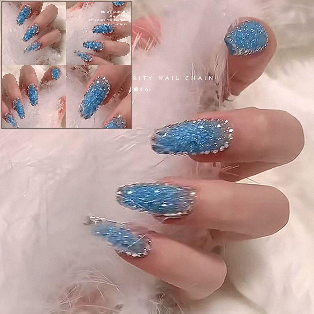 OKDEALS 1pack Transparent DIY Nail Art Magic Color Manicure Accessories Glass Bead|Size Mix Artificial|Fashion Round 3D Decoration/Multicolor